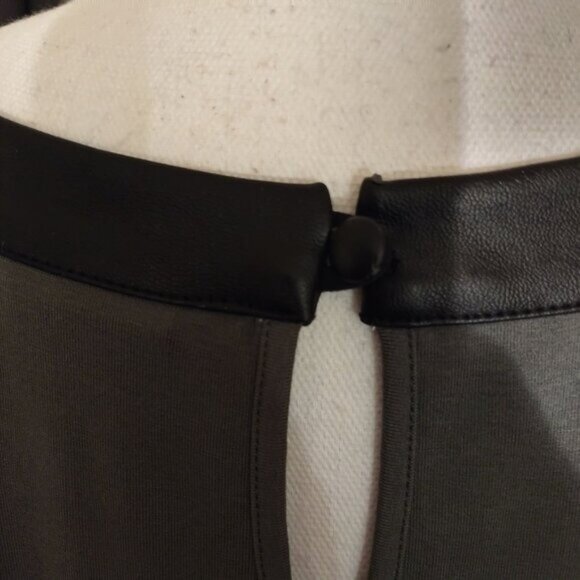 BELLE-KIM GAVEL Tunic W/Faux Leather Trim/Embellished Sleeves TOP-SIZE: 3XL-NWT - Picture 10 of 12